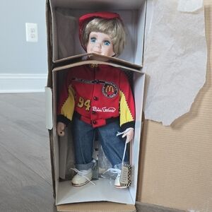 Racing Doll with Red and Yellow Jacket